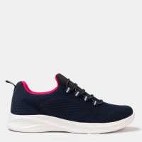 Donnay Маратонки Без Връзки Knit Runner Women Slip On Trainers Морска синьо 