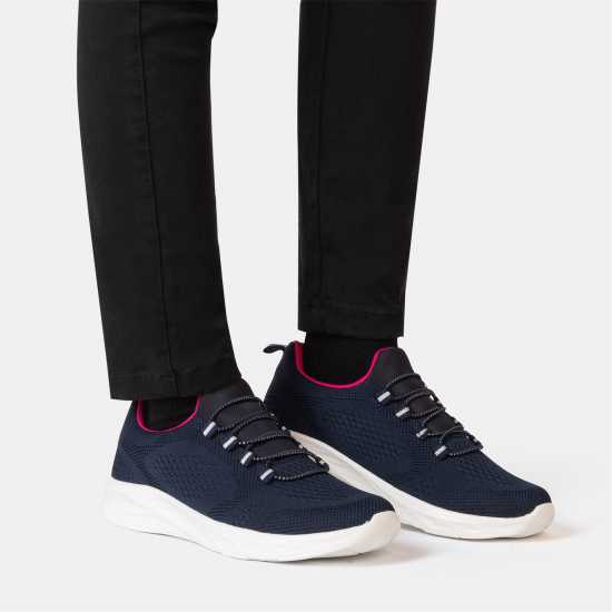 Donnay Маратонки Без Връзки Knit Runner Women Slip On Trainers Морска синьо Donnay Маратонки Без Връзки Knit Runner Women Slip On Trainers Морска синьо