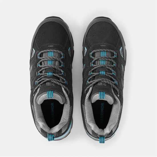 Karrimor Mount Waterproof Walking Shoes Womens Сиво/Синьо 