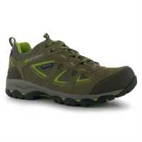 Karrimor Mount Low Ladies Waterproof Walking Shoes Taupe/Green Дамски туристически обувки