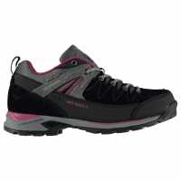 Karrimor Ниски Дамски Ежедневни Обувки Hot Rock Low Ladies Walking Shoes Black/Pink Дамски туристически обувки