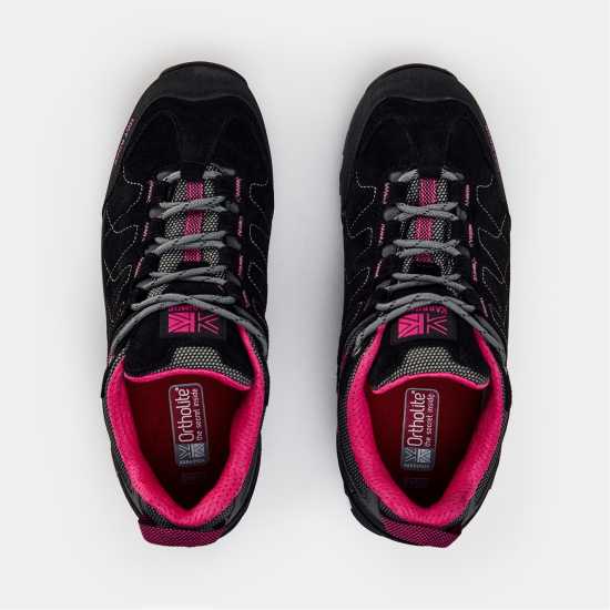Karrimor Hot Rock Waterproof Walking Shoes Womens Черно/Розово 