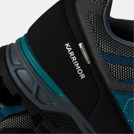 Karrimor Hot Rock Waterproof Walking Shoes Womens Синьо-зелено 