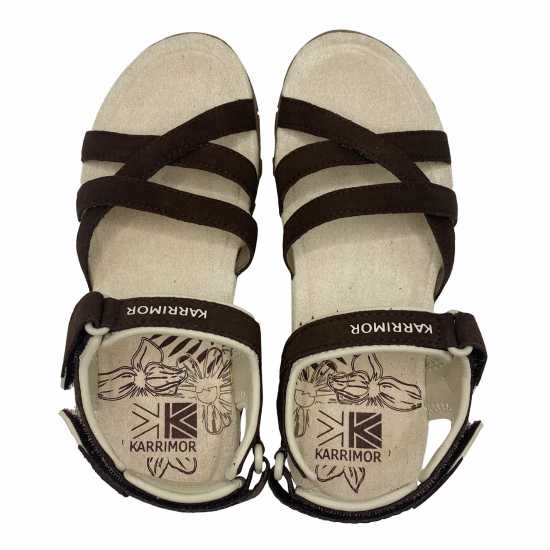 Дамски Туристически Сандали Karrimor Salina Leather Ladies Walking Sandals Brown Дамски туристически сандали