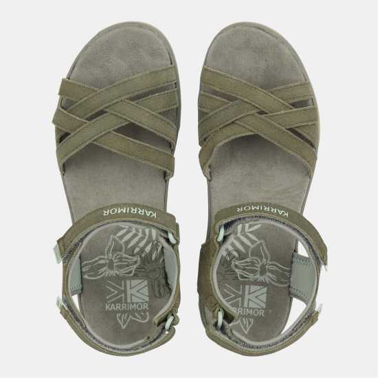 Karrimor Salina Leather Walking Sandals Womens Sage 