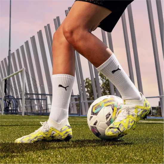 Puma Future Ultimate.1 Womens Firm Ground Football Boots Grey/Yellow Мъжки футболни бутонки