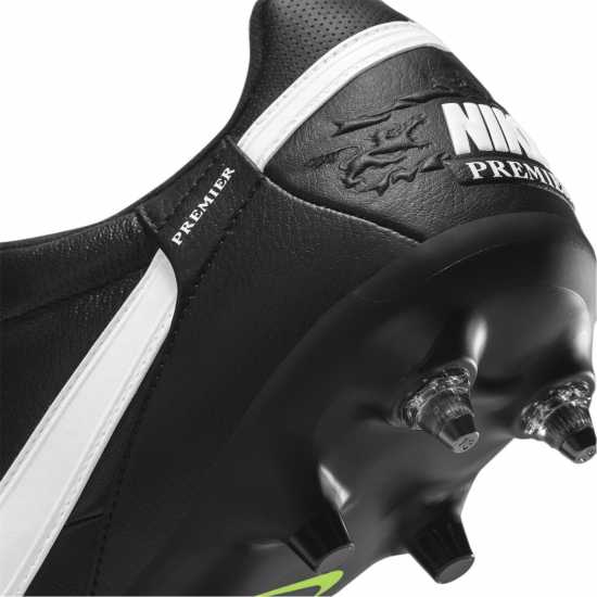 Nike Premier 3 Anti Clog Soft Ground Football Boots Black/White Мъжки футболни бутонки