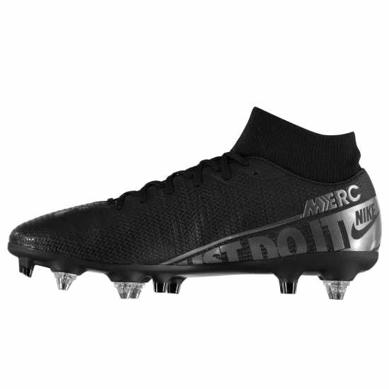 Nike Mercurial Superfly Vii Academy Soft Ground Football Boots Black/Chrome Футболни стоножки