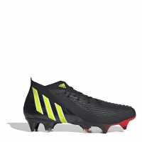 Adidas Predator .1 Sg Football Boots Black/Yell/Red Футболни стоножки