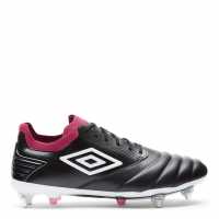 Umbro Tocco Pro Soft Ground Football Boots Blk/Wht/Ras/Pnk Мъжки футболни бутонки
