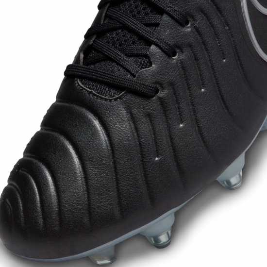 Nike Tiempo Legend 10 Elite Soft Ground Football Boots Black/Chrome Мъжки футболни бутонки