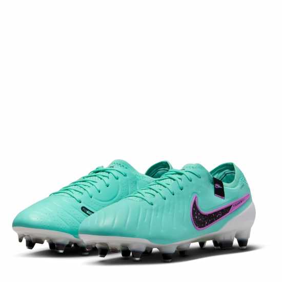 Nike Tiempo Legend 10 Elite Soft Ground Football Boots Blue/Pink/White Мъжки футболни бутонки