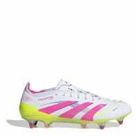 Adidas Predator Elite Soft Ground Football Boots Бяло/Розово 