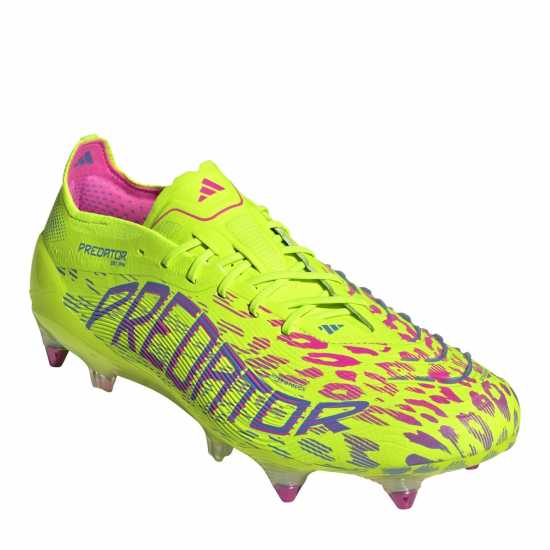 Adidas Predator Elite Soft Ground Football Boots Lem/Pink/Blue Adidas Predator Elite Soft Ground Football Boots Lem/Pink/Blue