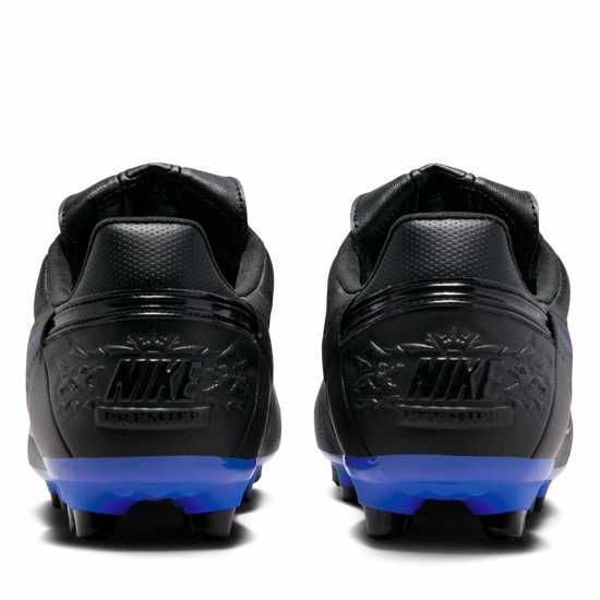 Nike Premier 3 Firm Ground Football Boots Black/Blue Мъжки футболни бутонки