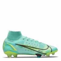 Nike Mercurial Superfly Elite Df Fg Football Boots Turquoise/Lime Футболни стоножки