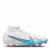 Nike Mercurial Superfly Academy Df Fg Football Boots White/Blue/Pink Футболни стоножки