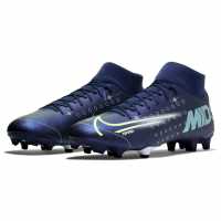 Nike Mercurial Superfly 9 Academy Firm Ground Football Boots Blue/Pink/White Футболни стоножки