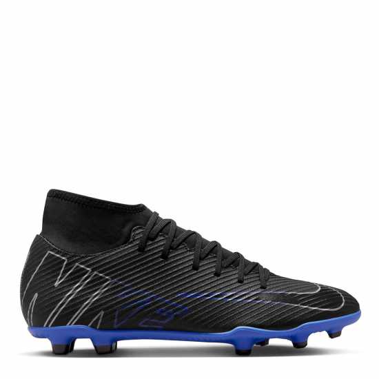 Nike Mercurial Superfly Club Firm Ground Football Boots Black/Chrome Мъжки футболни бутонки