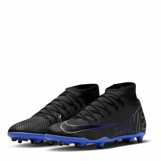 Nike Mercurial Superfly Club Firm Ground Football Boots Black/Chrome Мъжки футболни бутонки
