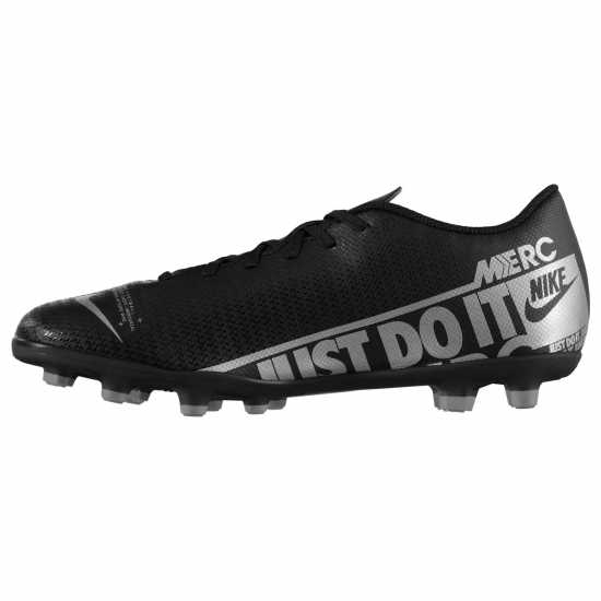 Nike Mercurial Vapor Club Firm Ground Football Boots Black/Chrome - Футболни стоножки