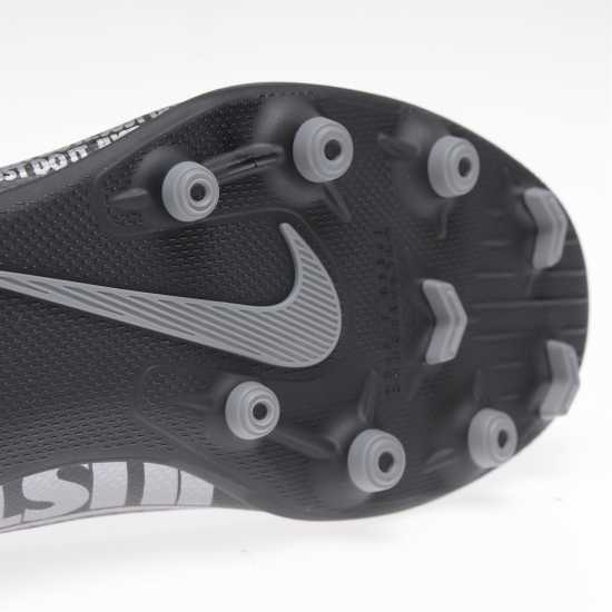 Nike Mercurial Vapor Club Firm Ground Football Boots Black/Chrome - Футболни стоножки