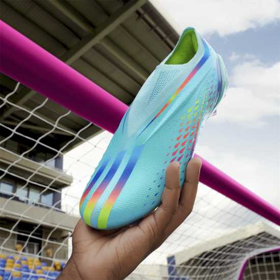Adidas X Speedportal+ Firm Ground Football Boots Aqua/Red/Blue Мъжки футболни бутонки