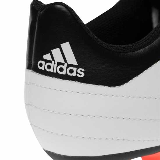 Adidas Goletto Viii Firm Ground Football Boots White/Solar Red Футболни стоножки