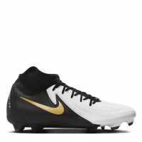 Nike Phantom Luna Ii Academy Firm Ground Football Boots Бяло/Черно/Злато Футболни стоножки