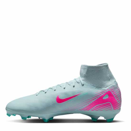 Nike Zoom Mercurial Superfly 10 Pro Adults Firm Ground Football Boots Сиво/Розово 
