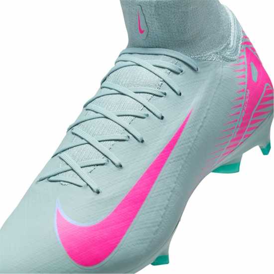 Nike Zoom Mercurial Superfly 10 Pro Adults Firm Ground Football Boots Сиво/Розово 