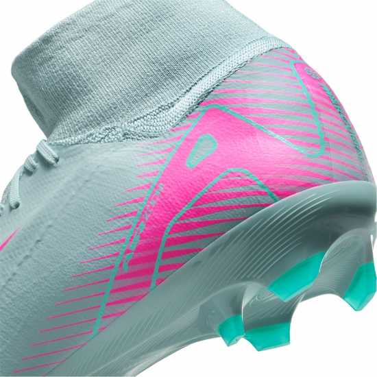 Nike Zoom Mercurial Superfly 10 Pro Adults Firm Ground Football Boots Сиво/Розово 