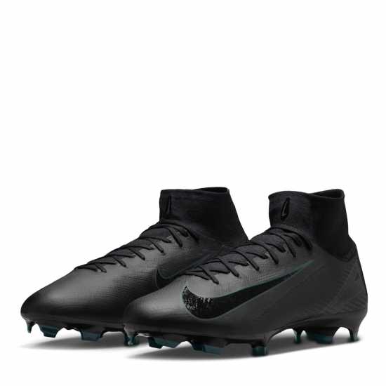 Nike Zoom Mercurial Superfly 10 Pro Adults Firm Ground Football Boots Черно/Зелено 