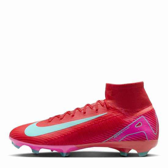 Nike Zoom Mercurial Superfly 10 Pro Adults Firm Ground Football Boots Червено/Зелено Nike Zoom Mercurial Superfly 10 Pro Adults Firm Ground Football Boots Червено/Зелено