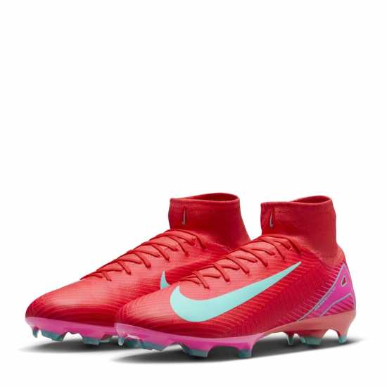 Nike Zoom Mercurial Superfly 10 Pro Adults Firm Ground Football Boots Червено/Зелено Nike Zoom Mercurial Superfly 10 Pro Adults Firm Ground Football Boots Червено/Зелено