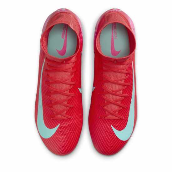 Nike Zoom Mercurial Superfly 10 Pro Adults Firm Ground Football Boots Червено/Зелено Nike Zoom Mercurial Superfly 10 Pro Adults Firm Ground Football Boots Червено/Зелено