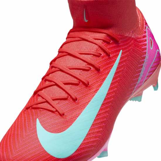 Nike Zoom Mercurial Superfly 10 Pro Adults Firm Ground Football Boots Червено/Зелено Nike Zoom Mercurial Superfly 10 Pro Adults Firm Ground Football Boots Червено/Зелено