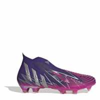 Adidas Predator + Fg Football Boots Purple/Silver Мъжки футболни бутонки
