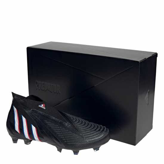 Adidas Predator + Fg Football Boots Black/White Футболни стоножки