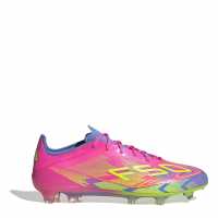 Adidas F50 Elite Adults Firm Ground Football Boots Розово/Жълто 