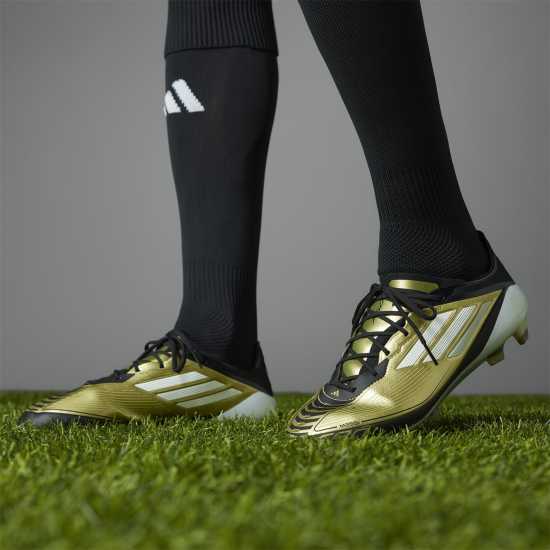 Adidas F50 Elite Adults Firm Ground Football Boots Злато/Черно Футболни стоножки