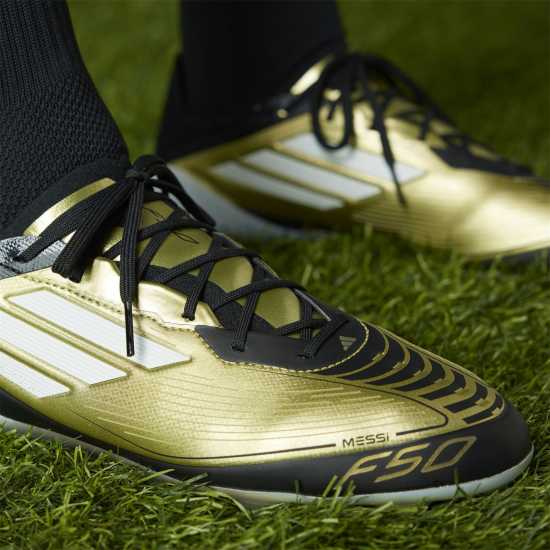 Adidas F50 Elite Adults Firm Ground Football Boots Злато/Черно Футболни стоножки