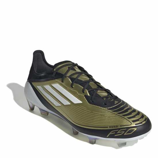 Adidas F50 Elite Adults Firm Ground Football Boots Злато/Черно Футболни стоножки