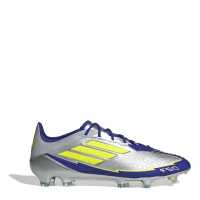 Adidas F50 Elite Adults Firm Ground Football Boots Silver/Blue 