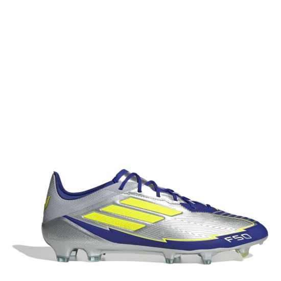 Adidas F50 Elite Adults Firm Ground Football Boots Silver/Blue 