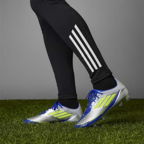 Adidas F50 Elite Adults Firm Ground Football Boots Silver/Blue 