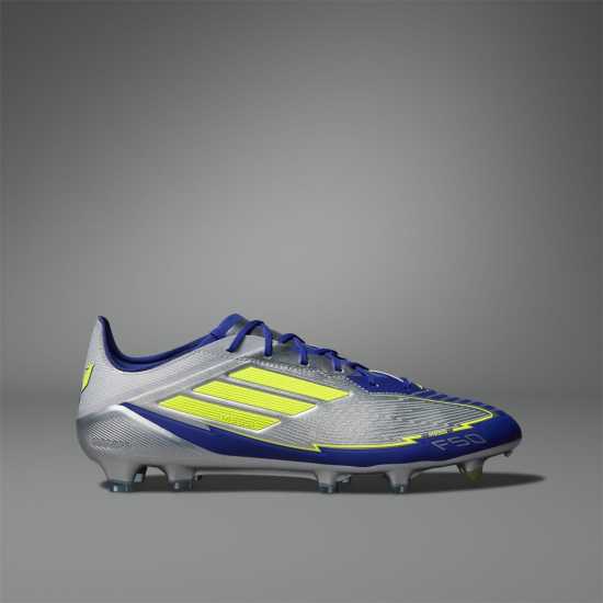 Adidas F50 Elite Adults Firm Ground Football Boots Silver/Blue 