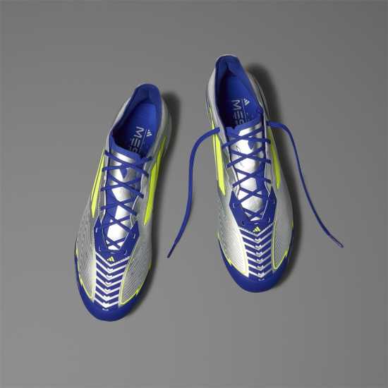 Adidas F50 Elite Adults Firm Ground Football Boots Silver/Blue 