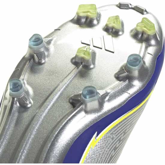 Adidas F50 Elite Adults Firm Ground Football Boots Silver/Blue 