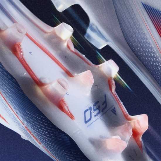 Adidas F50 Elite Adults Firm Ground Football Boots Бяло/Червено/Синьо Футболни стоножки